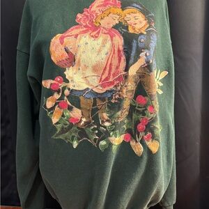 Green‎ Graphic Men Sweater